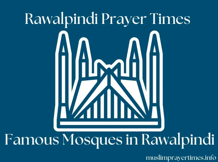 Prayer Times In Rawalpindi | Today Namaz Time 2025 2 Mosques in Rawalpindi