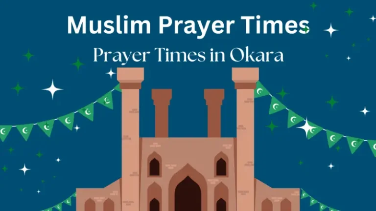 Okara Prayer Times - Today's Namaz Schedule 2 Okara Prayer Times